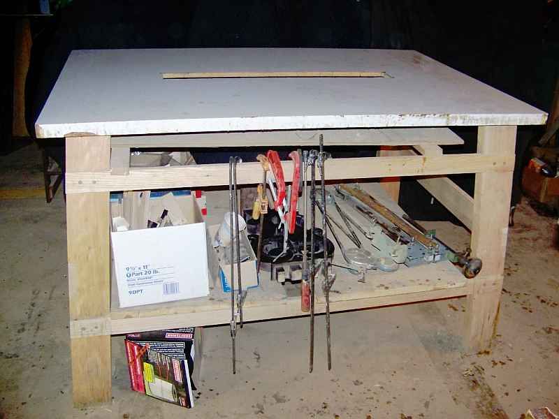 a tall work table with angled legs and simple joints DIY Project DIY Project Image