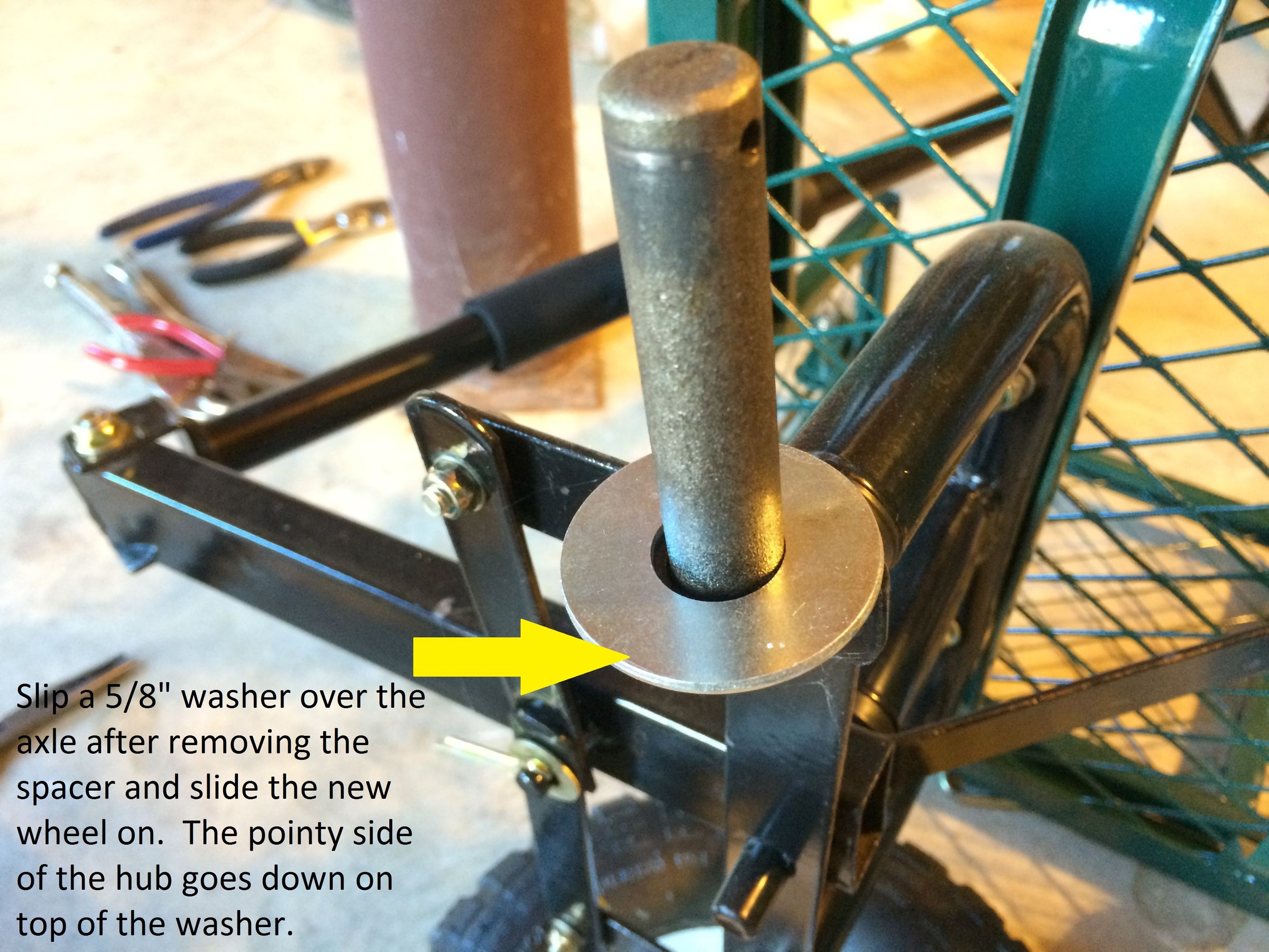 How to Replace the Wheels on Your Steel Crate Wagon / Cart 4 Steps