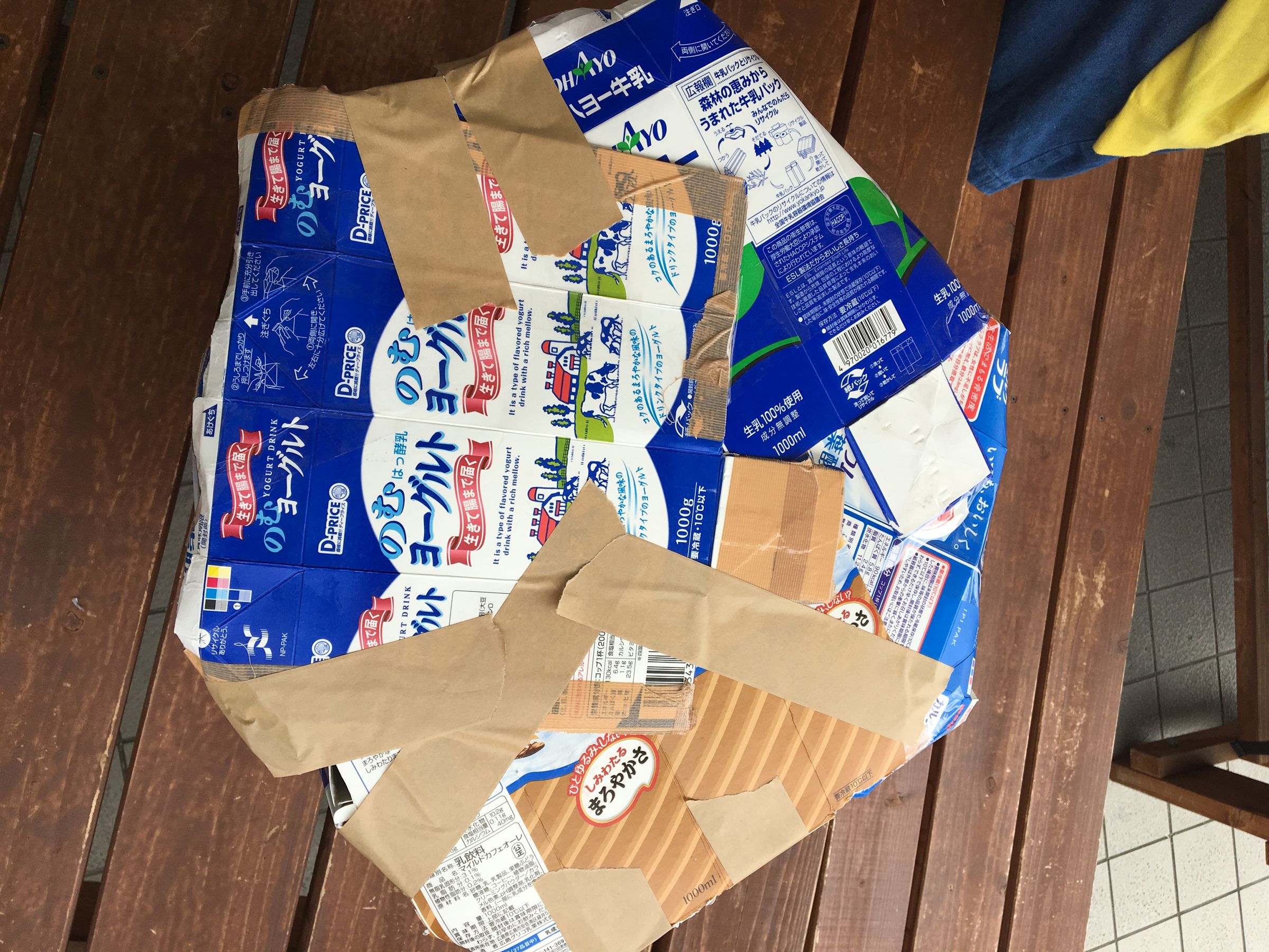 A Chair Of Milk Cartons 4 Steps With Pictures Instructables