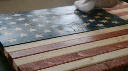 Wooden American Flag Dimensions 