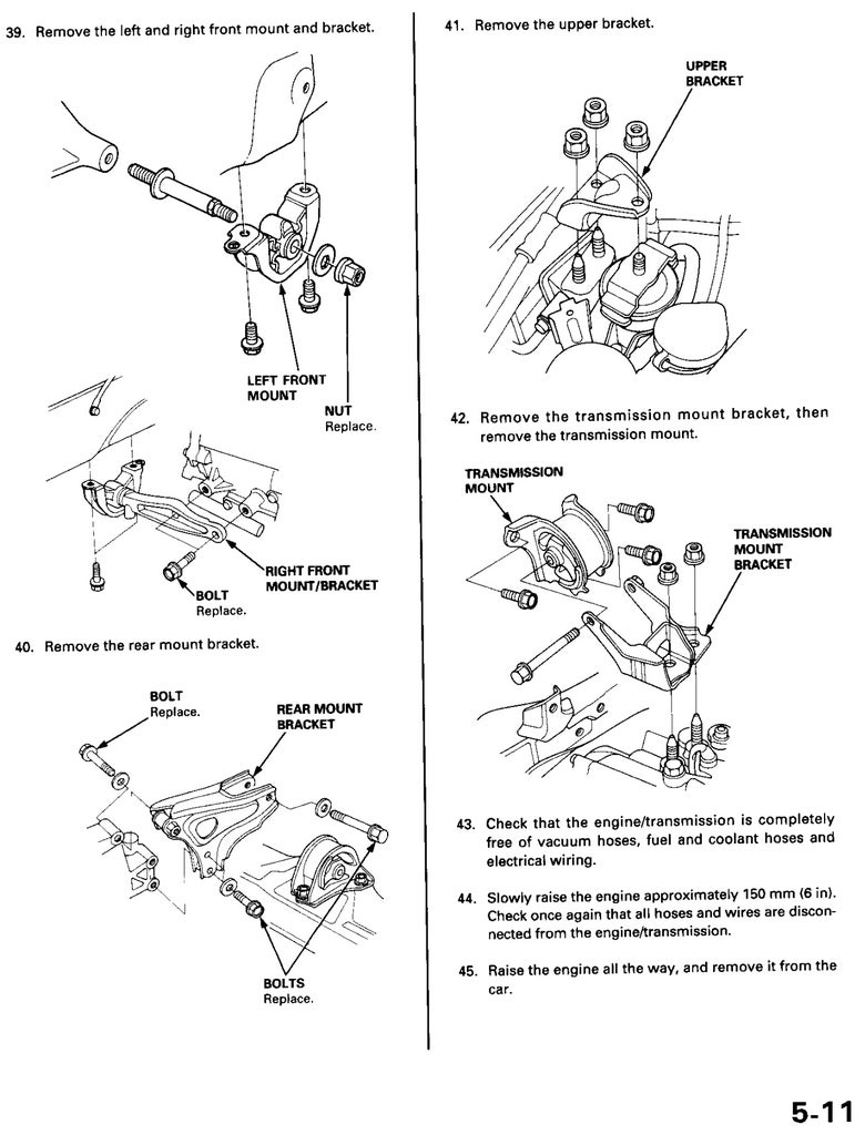 Replacing the Engine Mounts on My Honda Civic 1999. : 6 Steps ...