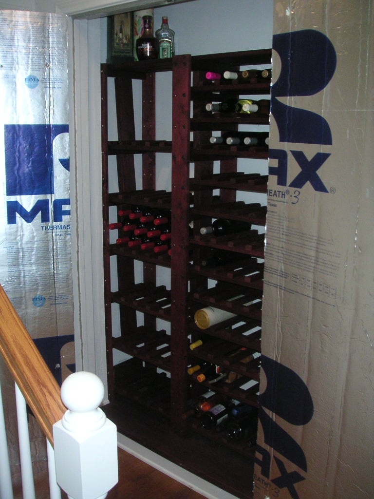 How To Convert A Closet Into A Mini Wine Cellar 16 Steps With Pictures Instructables diy wine rack ideas on How To Convert A Closet Into A Mini Wine Cellar 16 Steps With Pictures Instructables