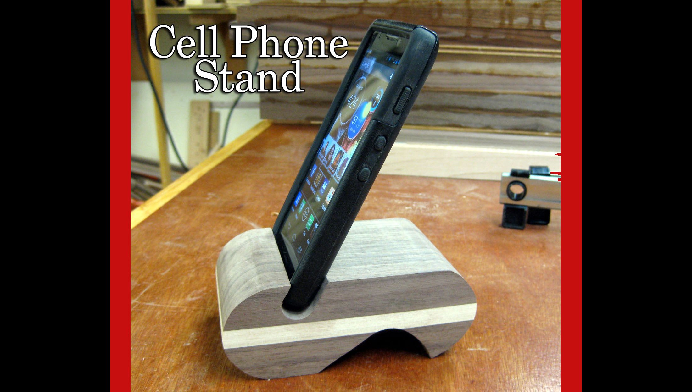 cell phone / iphone stand project DIY Project DIY Project Image
