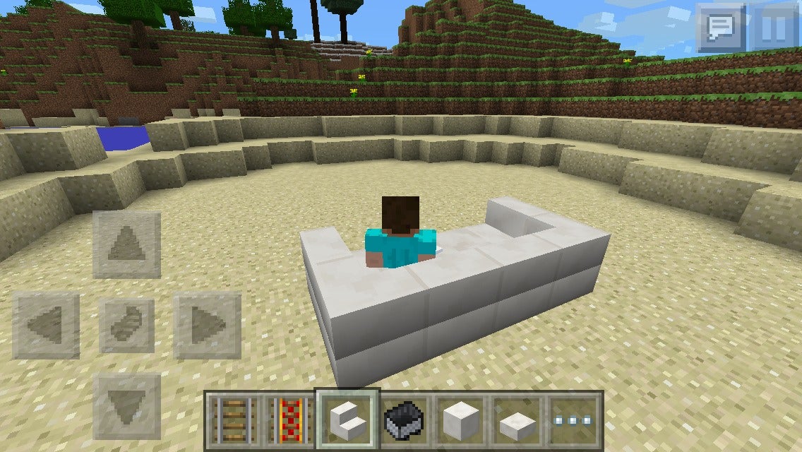 Minecraft Couch You Can Sit In 5 Steps Instructables Minecraft Couch You Can Sit In 5, How To Make A Sofa In Minecraft