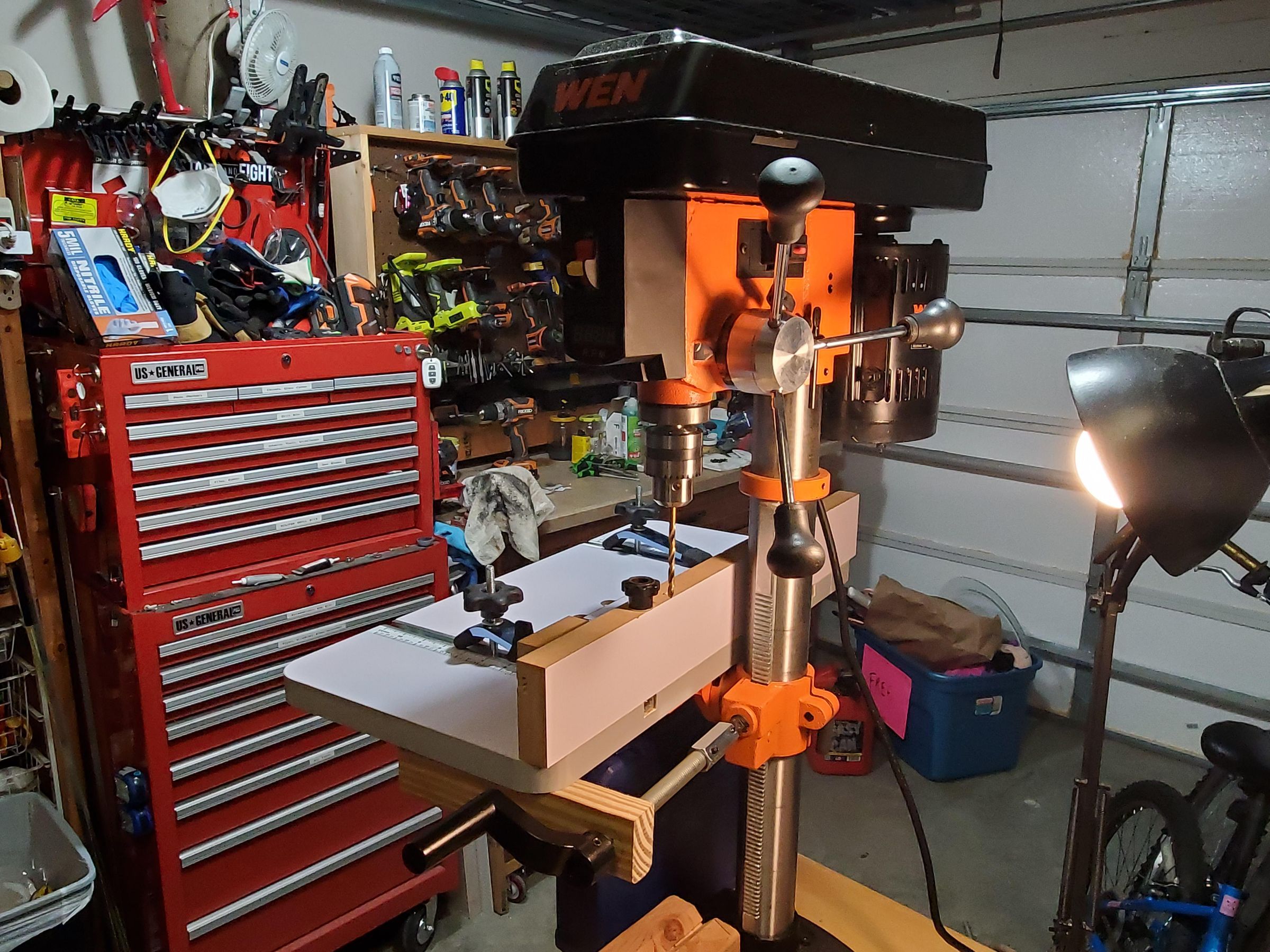 WEN Drill Press Table Adjustment Handle Extension 6 Steps (with