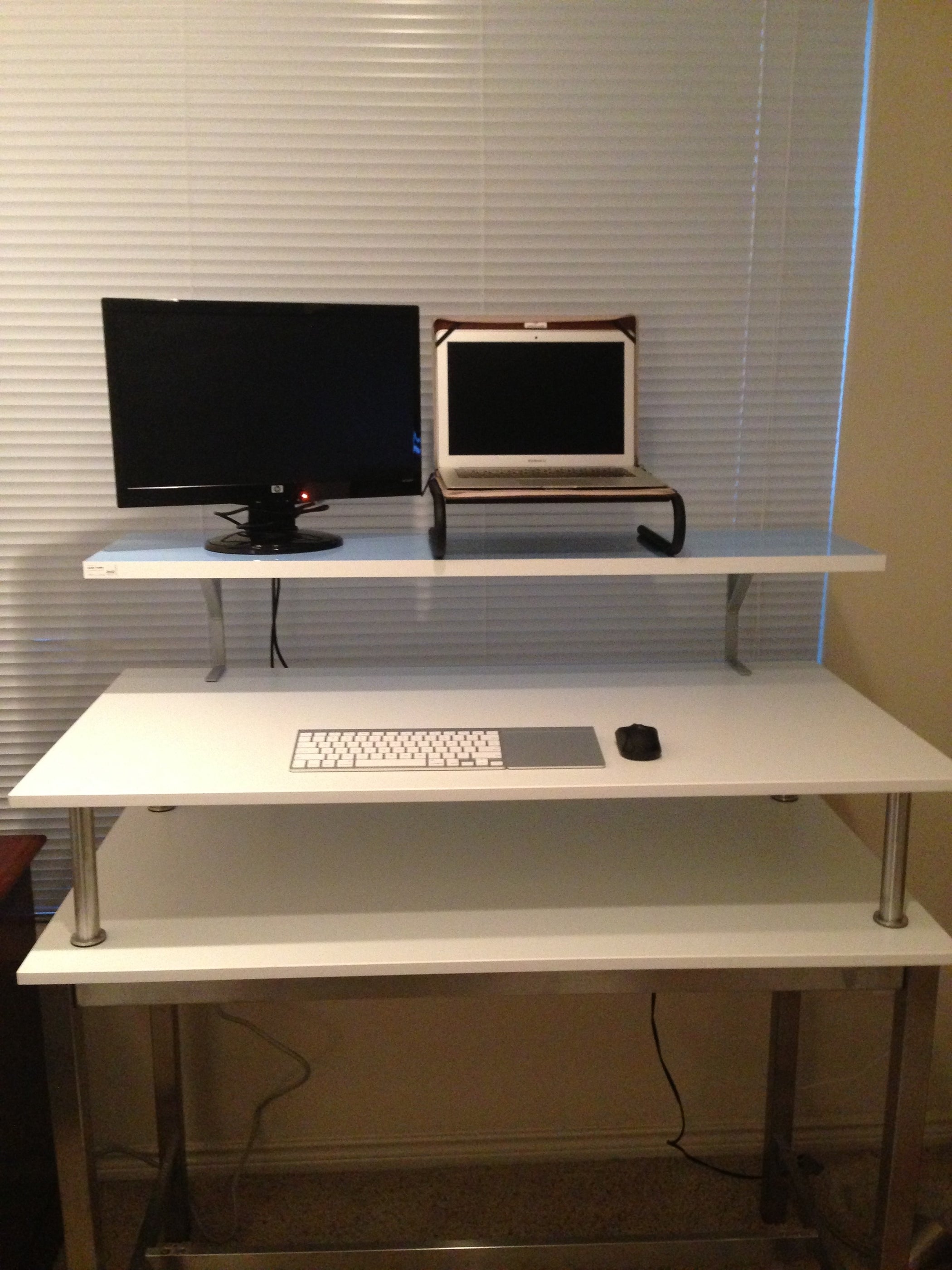 Ikea Standing Desk Hack 3 Steps Instructables