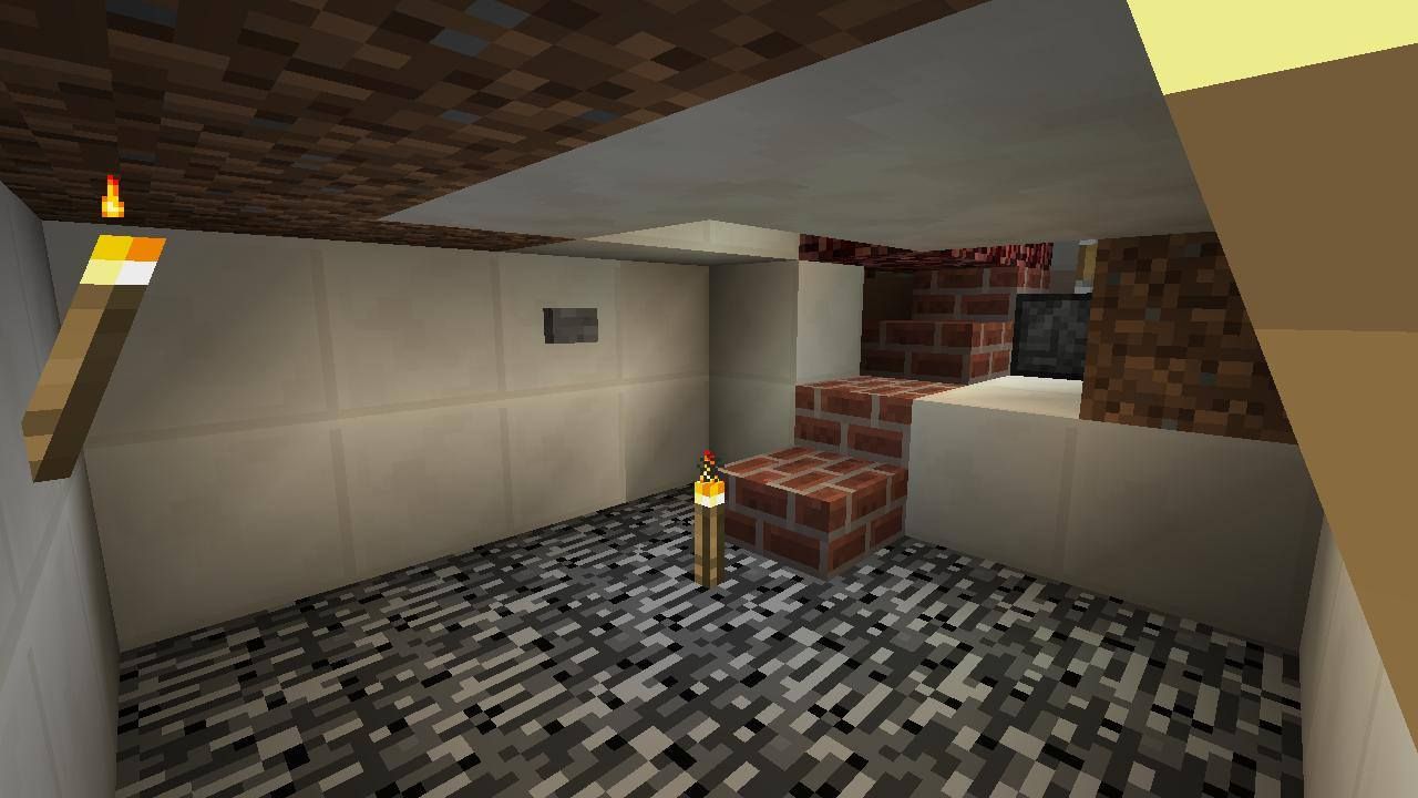 Minecraft Secret Fireplace Entrance 7 Steps Instructables
