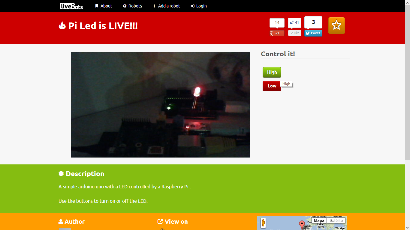 live robot control