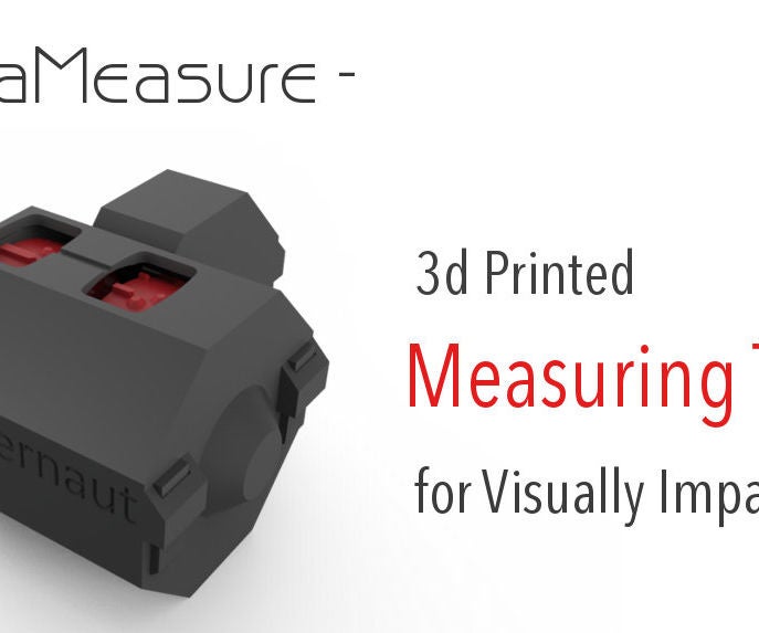 OctaMeasure 3d Printed Measuring Tape for Visually Impaired 4 Steps