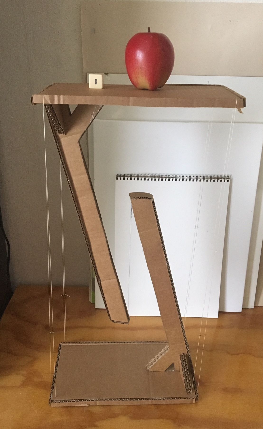 Levitating Side Table Made From Old Cardboard Boxes 7 Steps With Pictures Instructables