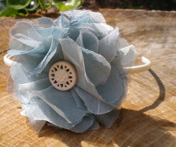 Flouncy Flower Headband How-to