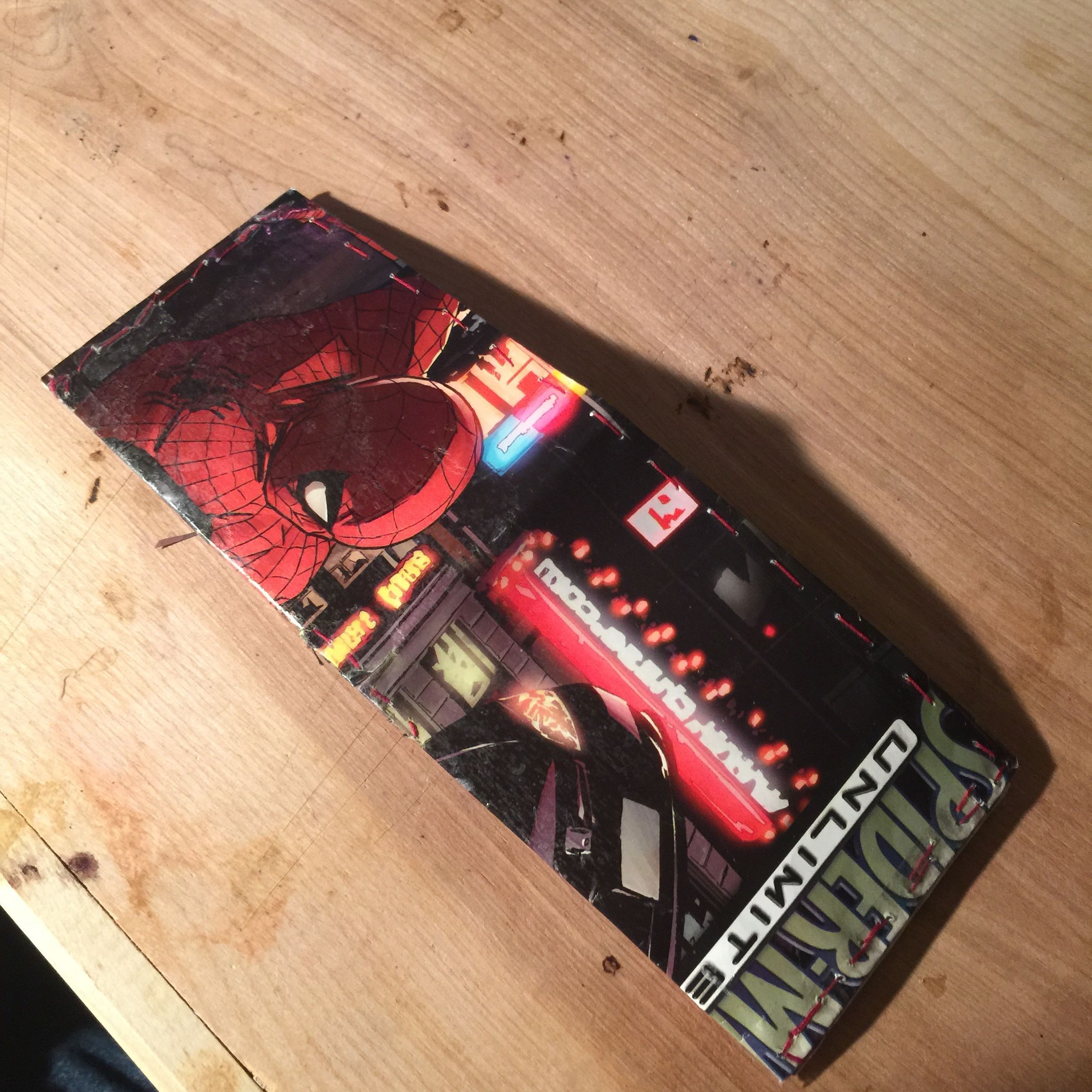 DIY guide for Bi-fold Comic Book Wallet with step-by-step instructions