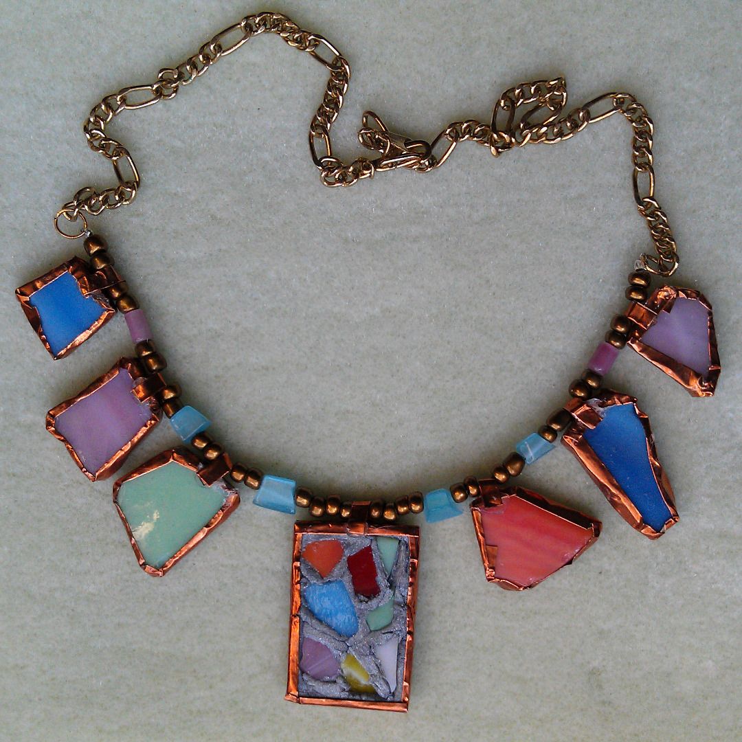 Stained Glass Necklace No Soldering! 7 Steps (with Pictures