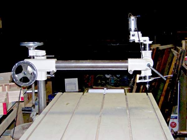 a radial drill press made from spare parts DIY Project DIY Project Image