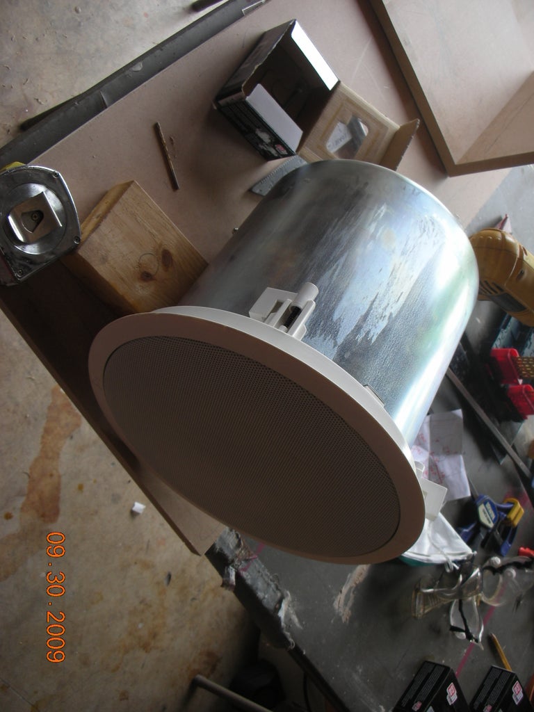 Ceiling Speakers Mounted Into Faux Speaker Boxes 6 Steps Instructables Ceiling Speakers Mounted Into Faux, Ceiling Speaker Back Box Diy