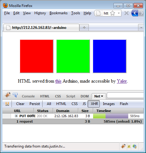 Accessing and Controlling the Arduino From the Web