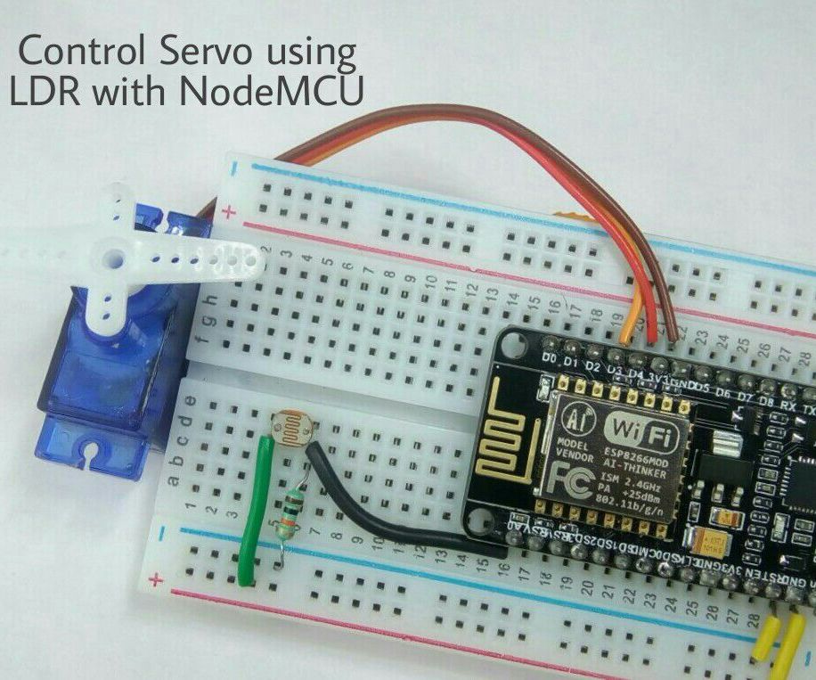 Control Servo Using LDR With NodeMCU 4 Steps (with Pictures
