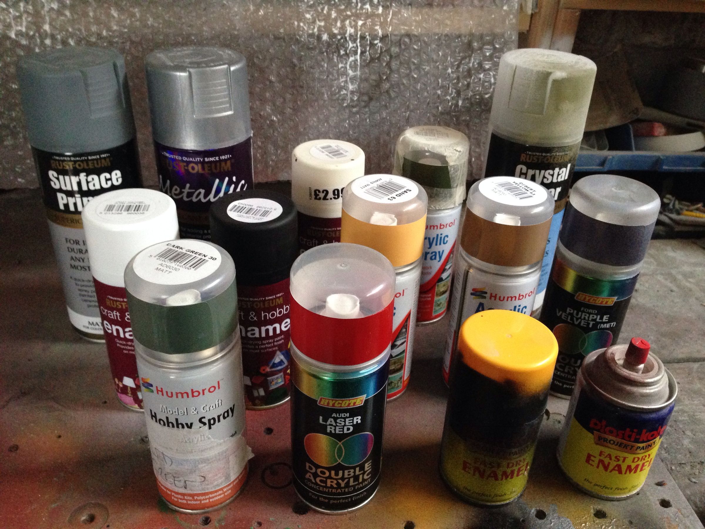 grey spray paint poundland Delena Saxton