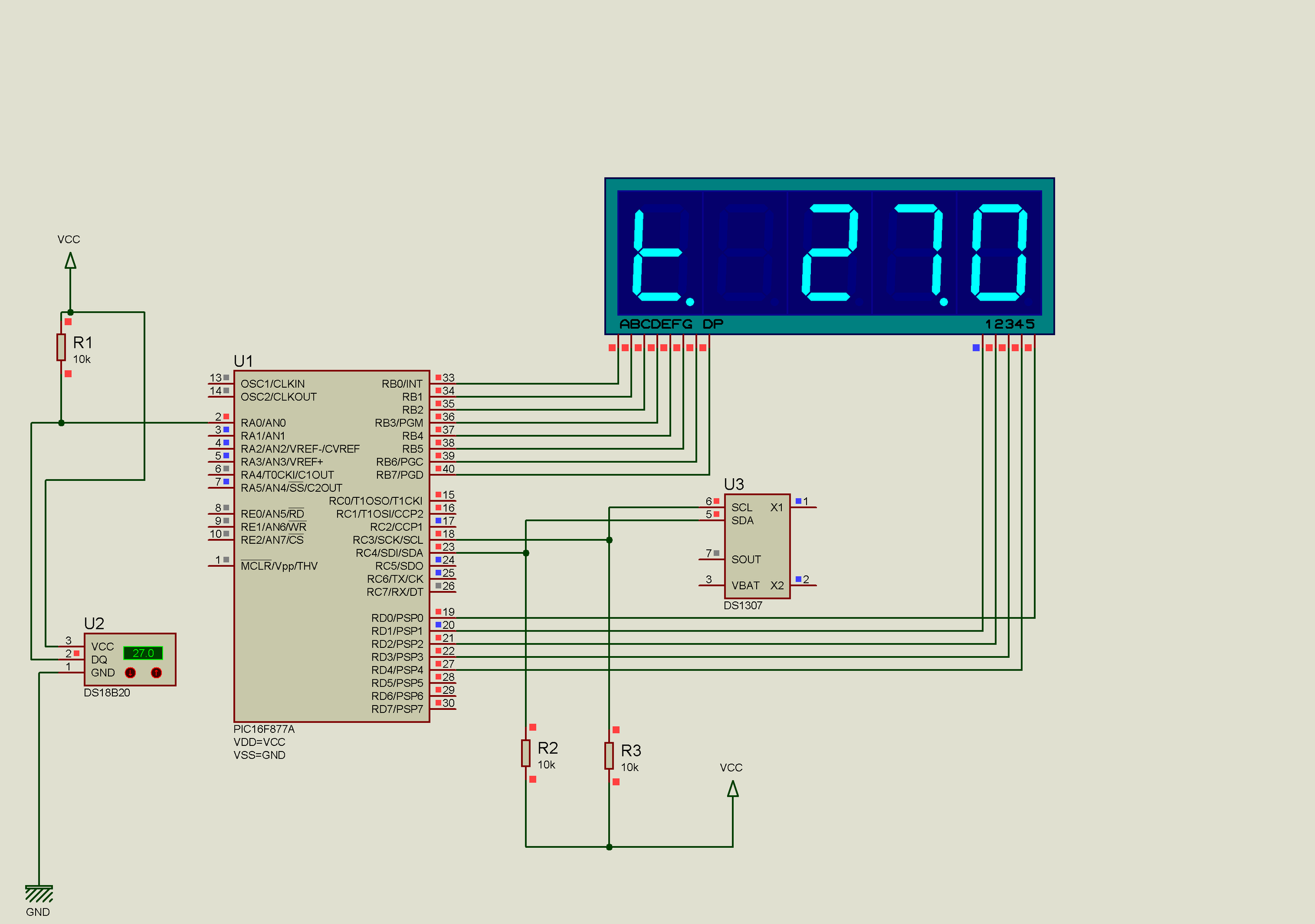 DIY guide for 7 Segment RTC Clock with Temperature Display with step-by-step instructions