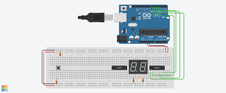 Two Digit Timer/Counter Using Arduino & 7 Segment Display : 10 Steps ...