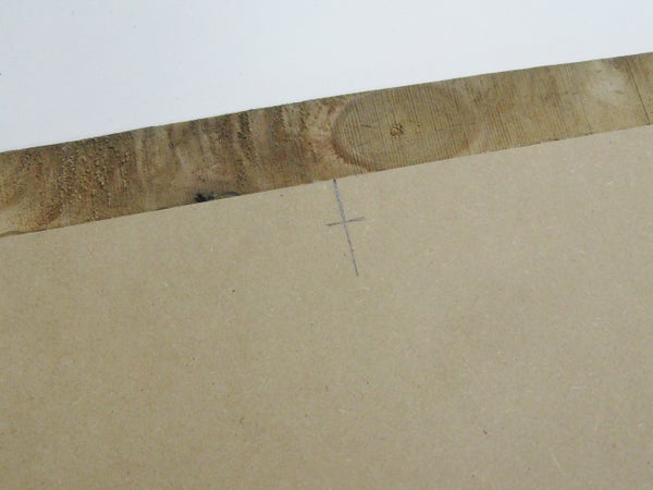 Furo para o prego pendurado