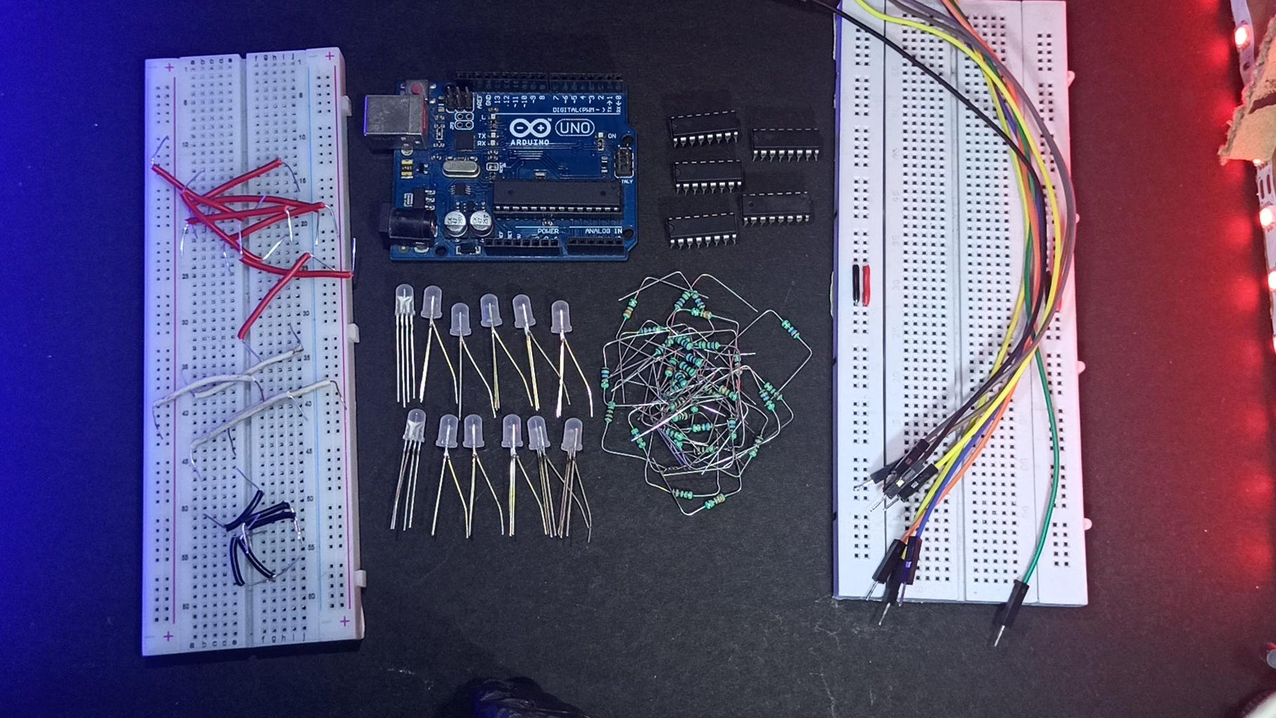 Arduino 74hc595 Rgb Leds With 20 Effects : 7 Steps (with Pictures ...