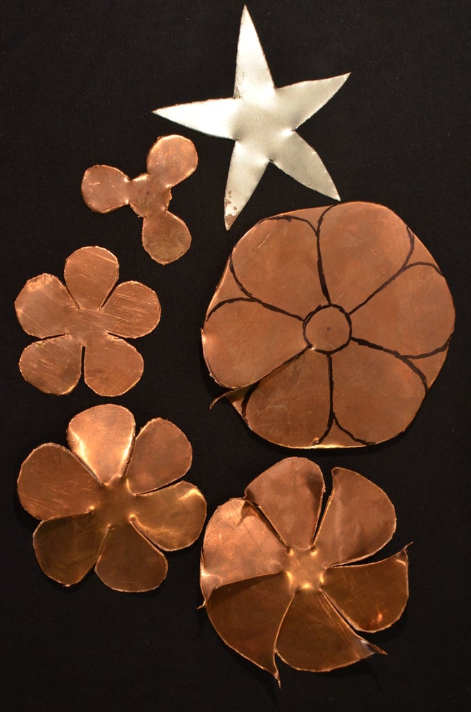 Cut Out Metal Rose Template / Die Cut Ornamental Panels With Pattern Of