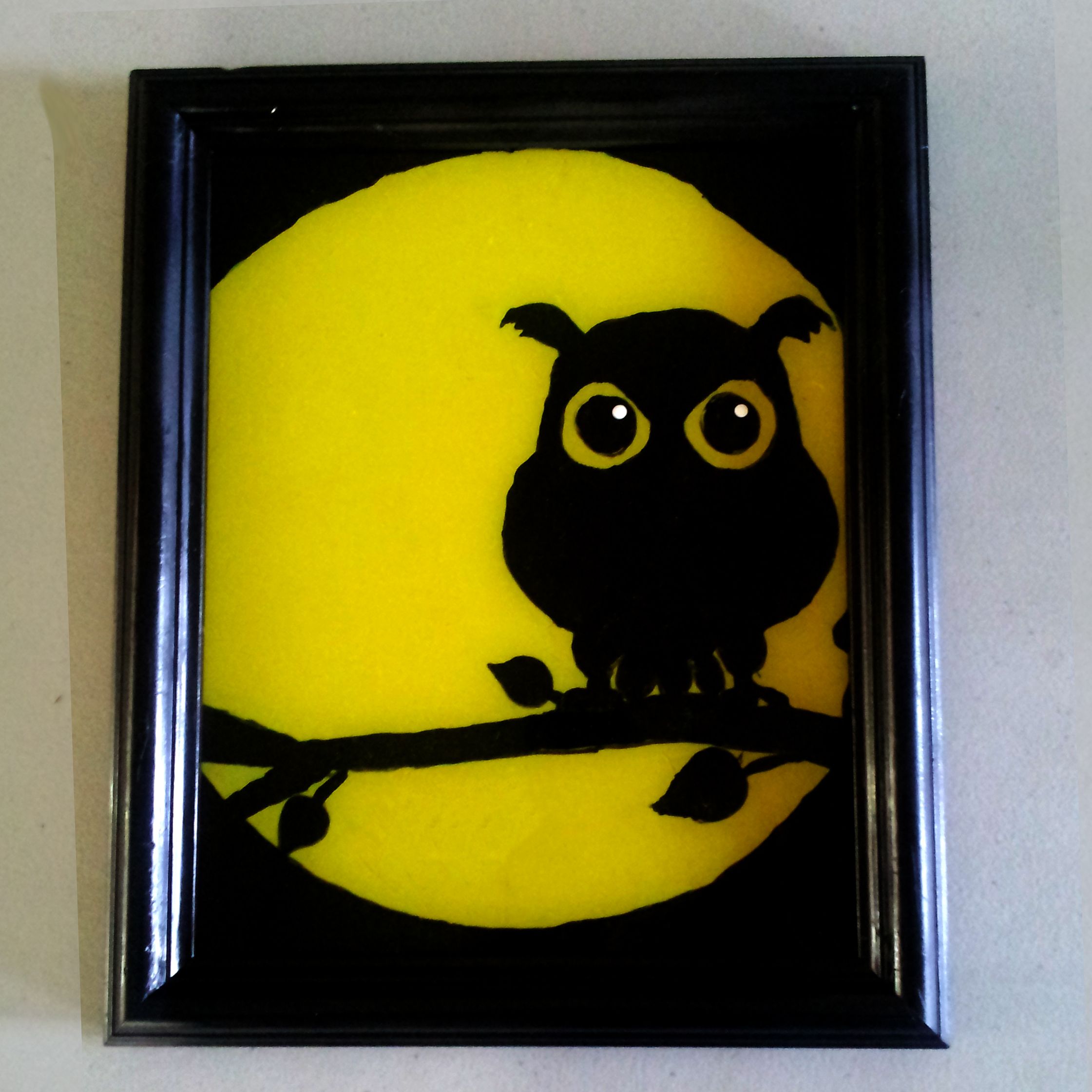 Glow in the Dark Traced Painting