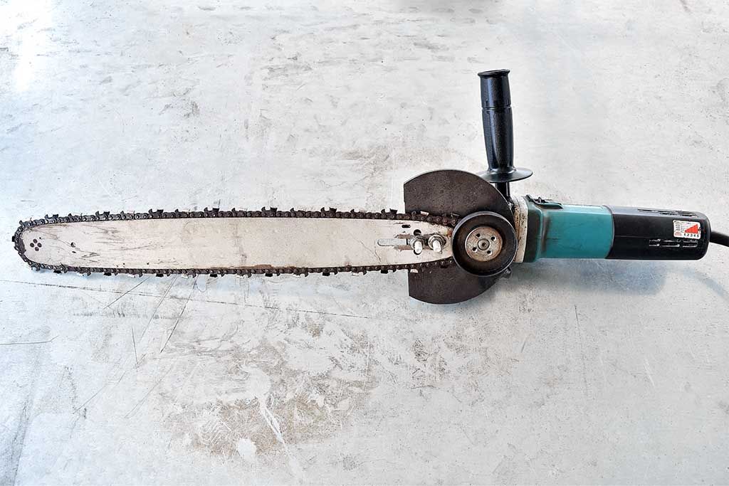 Angle Grinder As a Chainsaw 