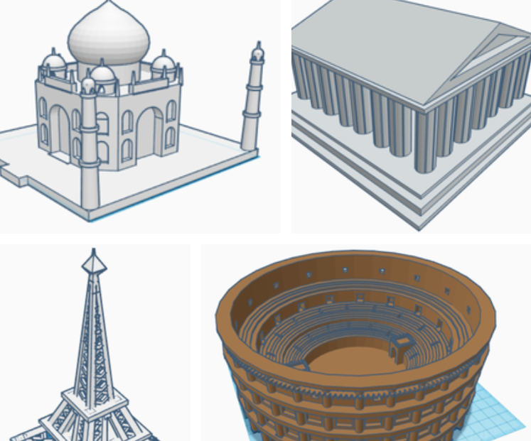3-d monuments on tinkercad DIY Project DIY Project Image