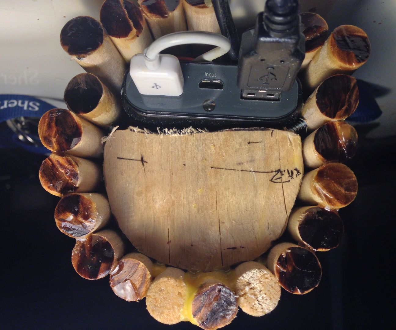 2200 lumen air cooled wooden flashlight DIY Project DIY Project Image