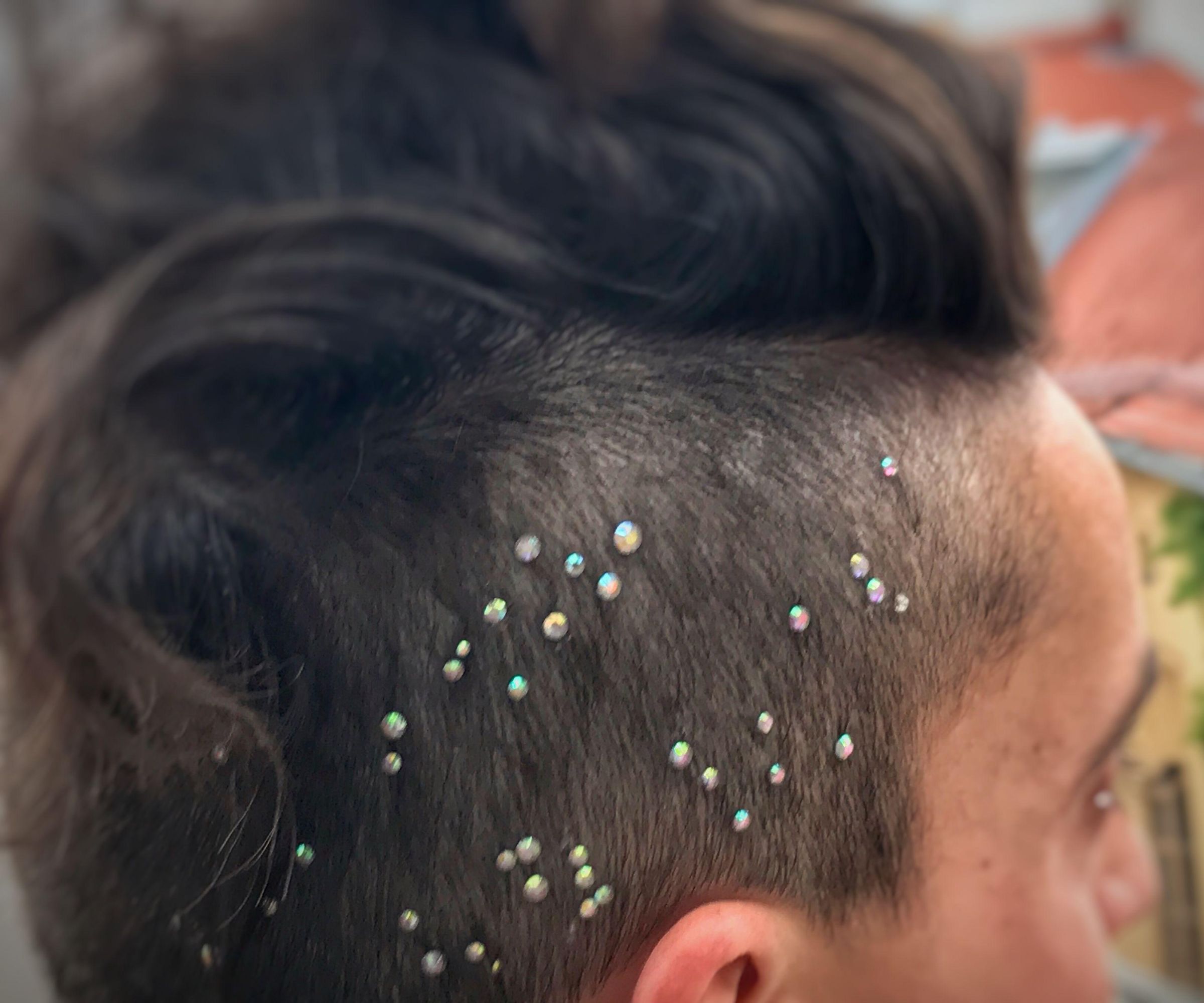 HAIRLINE BLING •Permanently Add Rhinestones to Your Hair