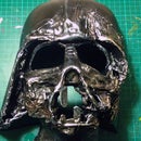 Máscara derretida caseira de Darth Vader