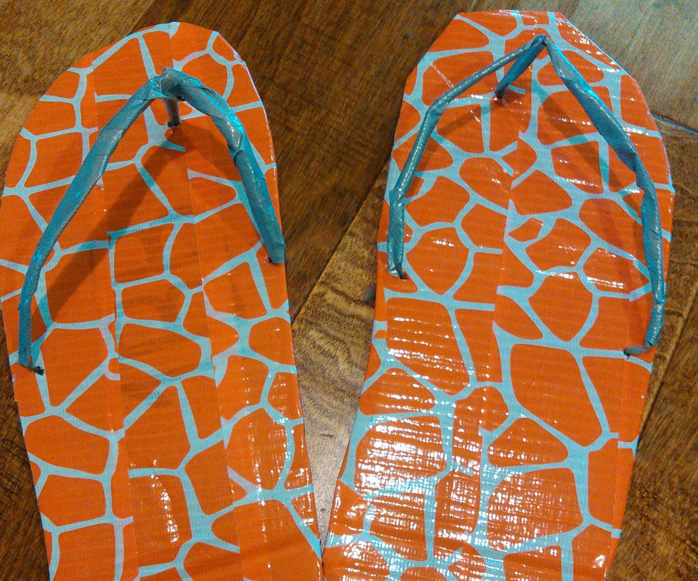 Duck Tape Flip Flops