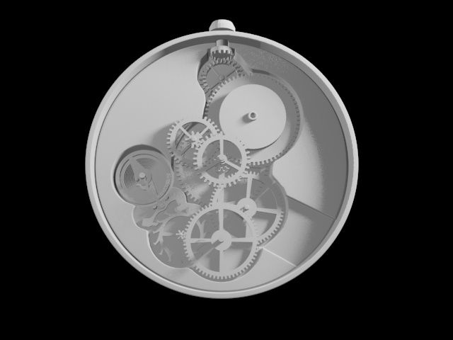 Mechanical Pocket Watch for 3D Print : 4 Steps - Instructables