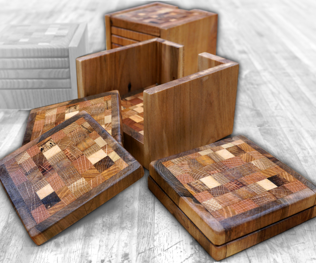 Pallet Wood End Grain Coasters