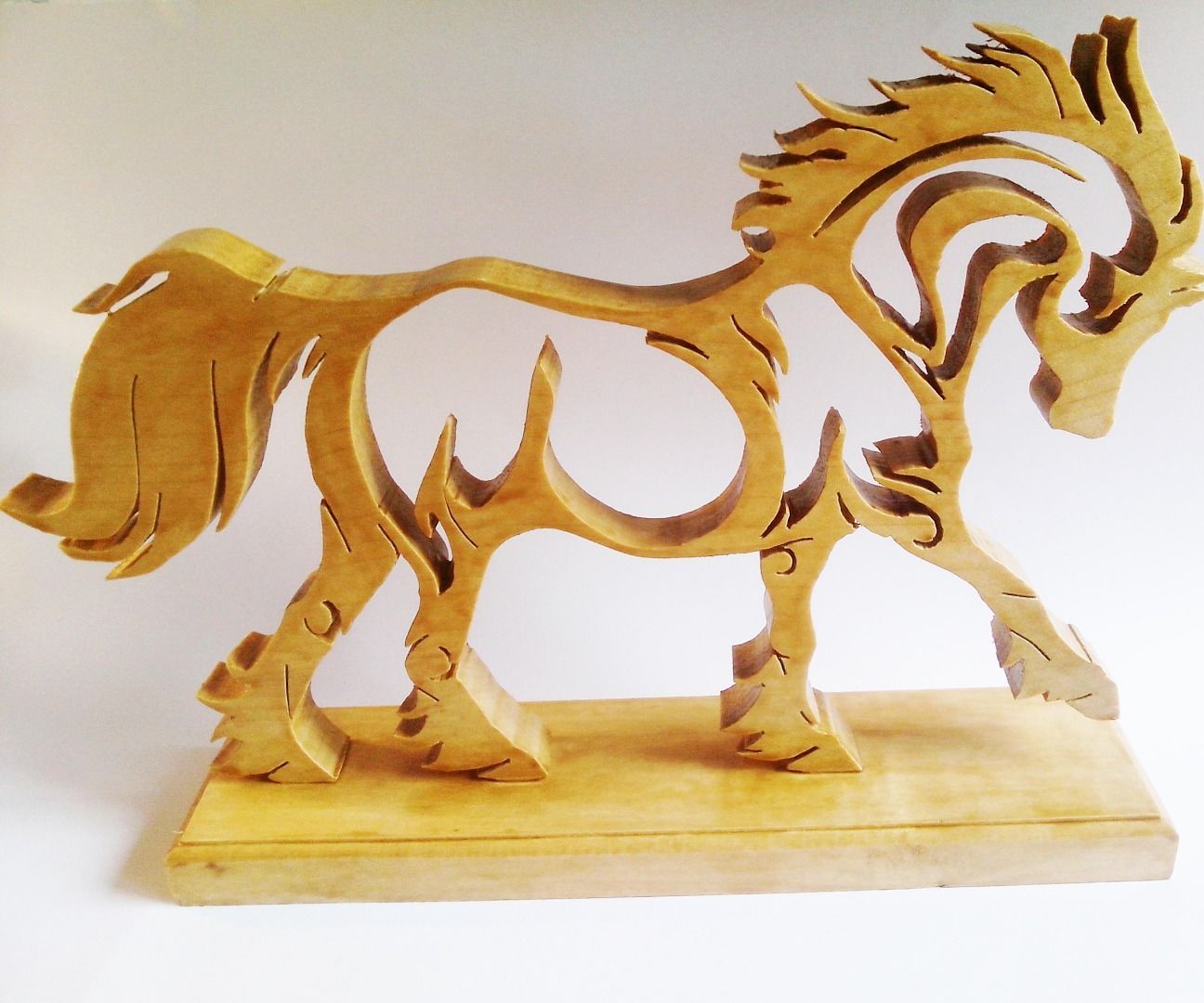 Wooden Horse Fretted and Laser Cut Plexi DIY Instructables