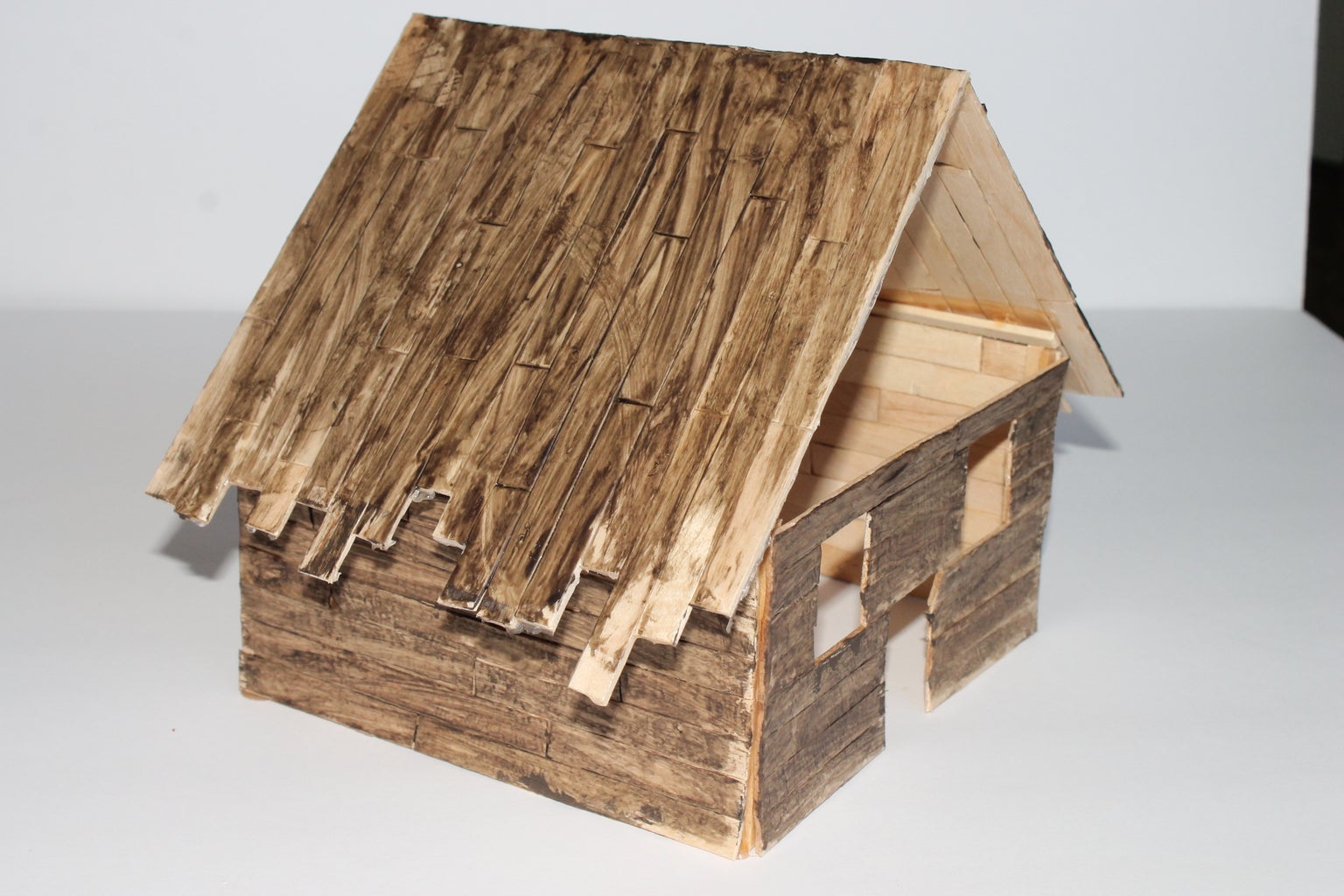 Miniature Popsicle Stick House : 10 Steps (with Pictures ...