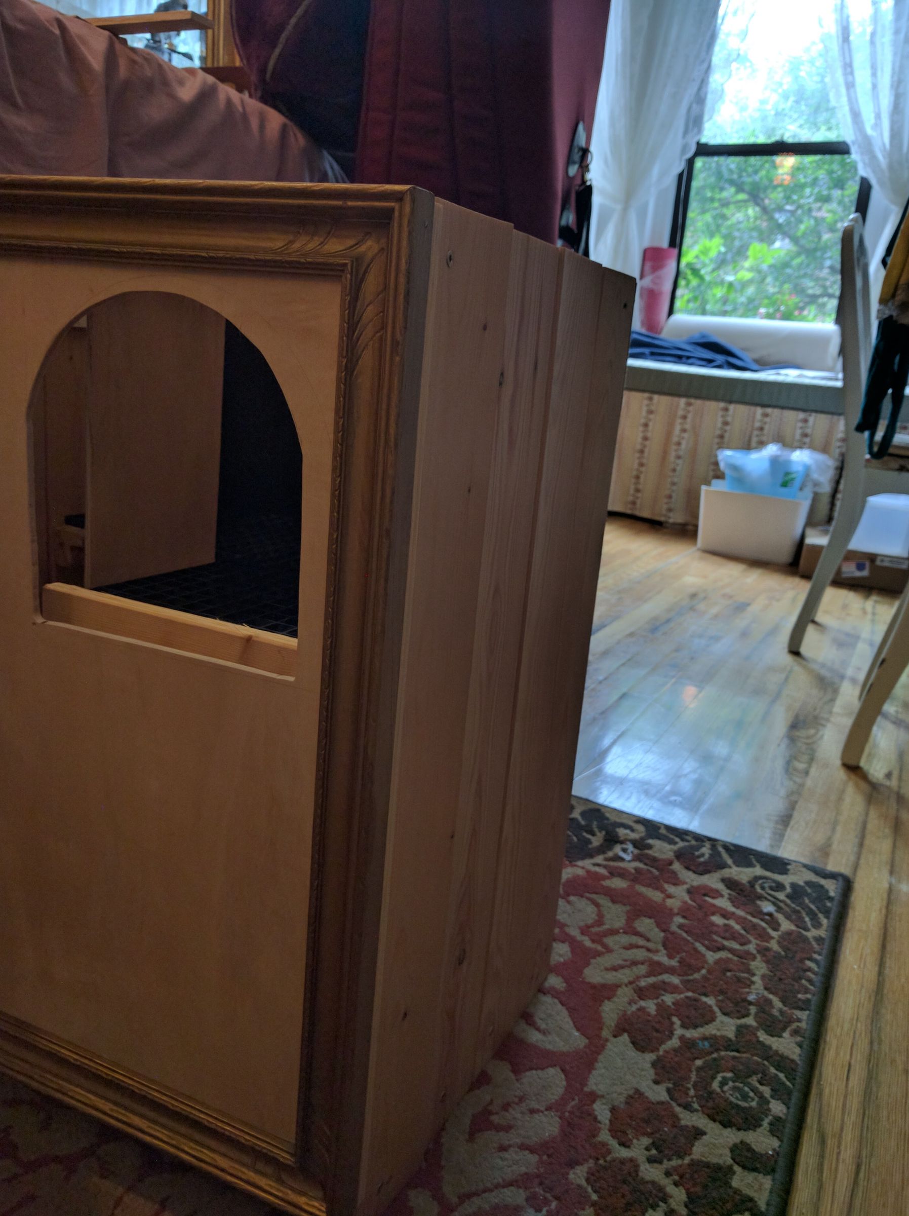 Hidden Litter Box With Delittering Cat Walk 4 Steps (with Pictures