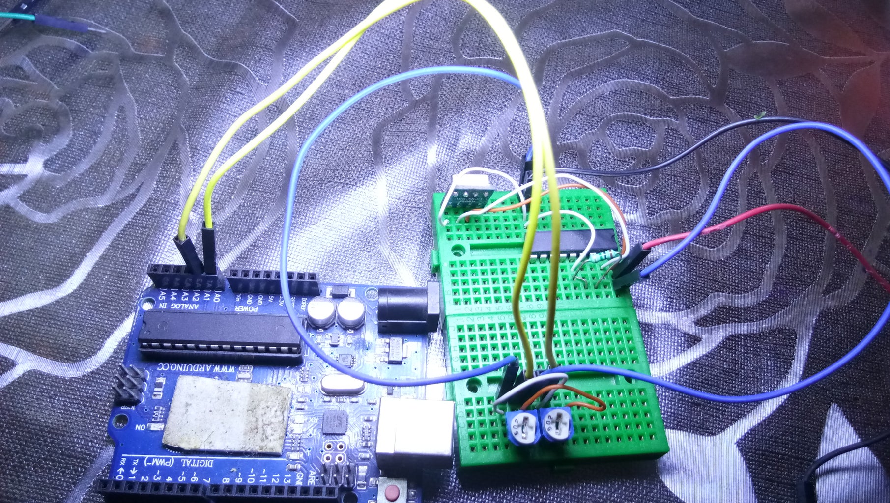 PWM(Pulse Width Modulation) Remote Control Using Arduino and HT12E ... Circuit Diagram