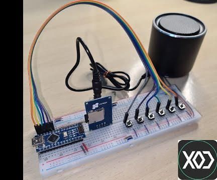 DIY guide for Control MP3 Player Using Arduino Programmed by XOD with step-by-step instructions