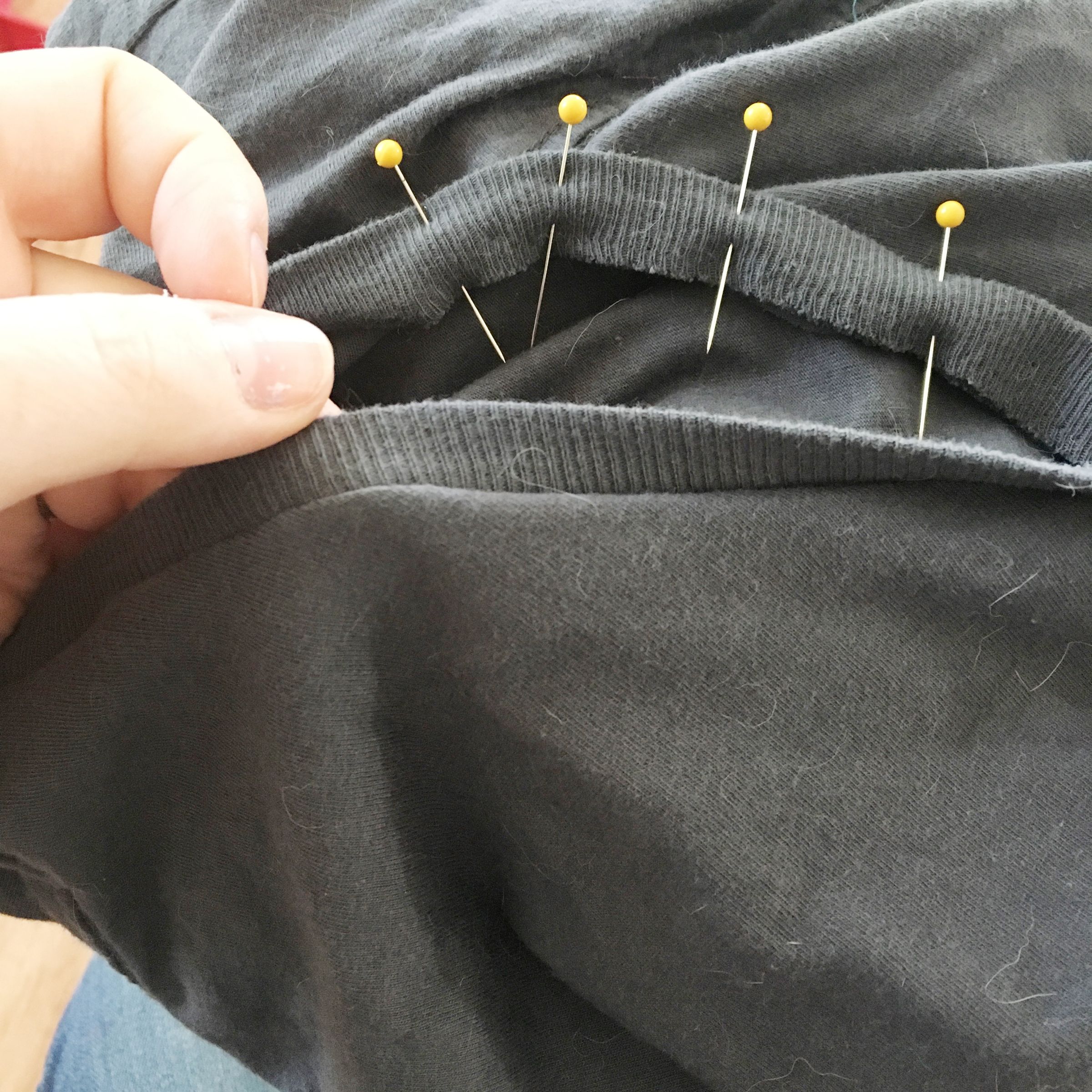 Turning a Crew Neck Into a VNeck 11 Steps (with Pictures