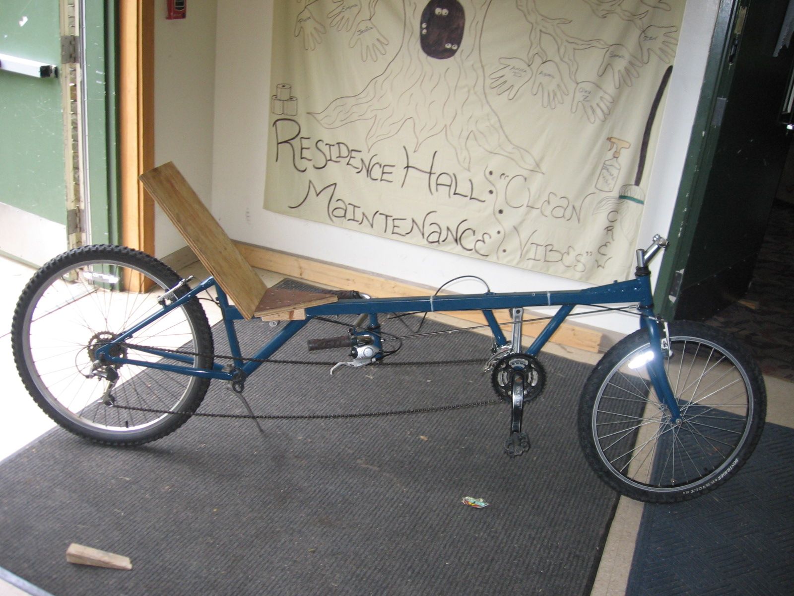 a Long-Wheelbase Recumbent Bicycle 