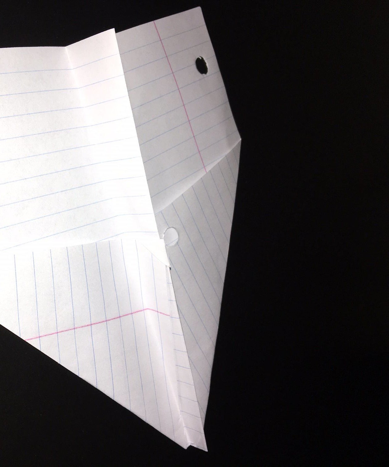 Notebook Paper Airplane 10 Steps Instructables