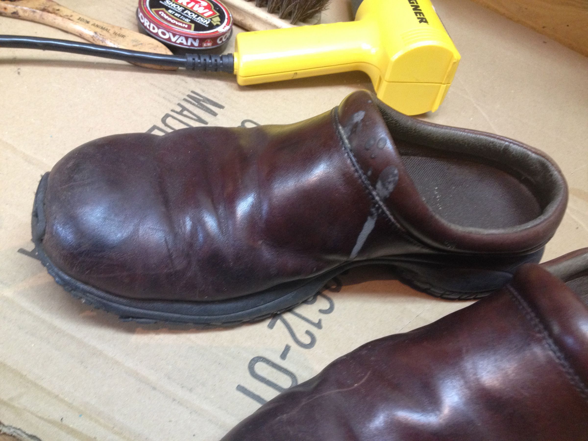 Shoe Polishing Hack Use a Heat Gun 5 Steps Instructables