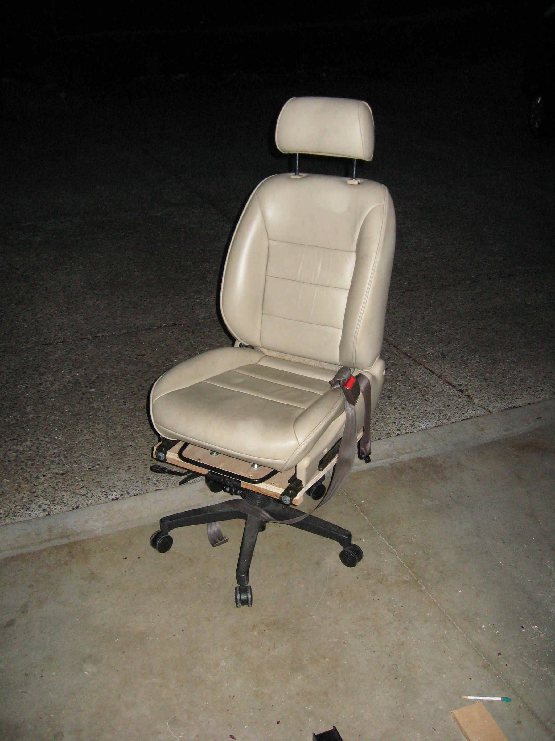 Cheap Car Seat Office Chair!!! 4 Steps (with Pictures) Instructables