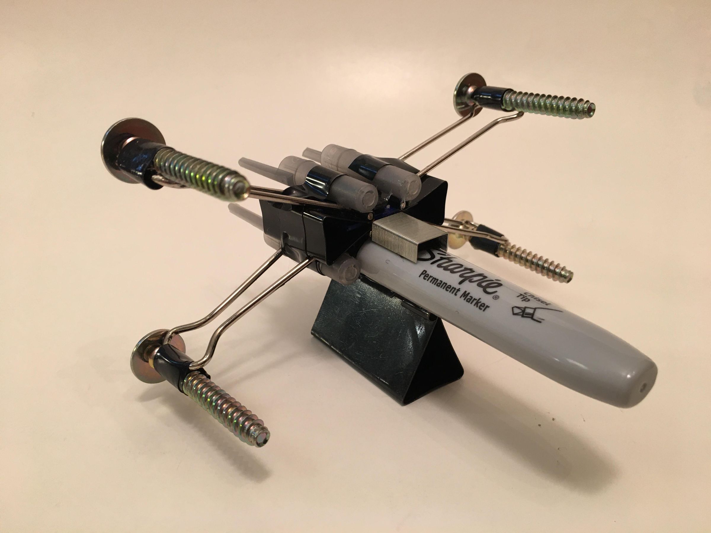X-Wing Fighter From Office Supplies