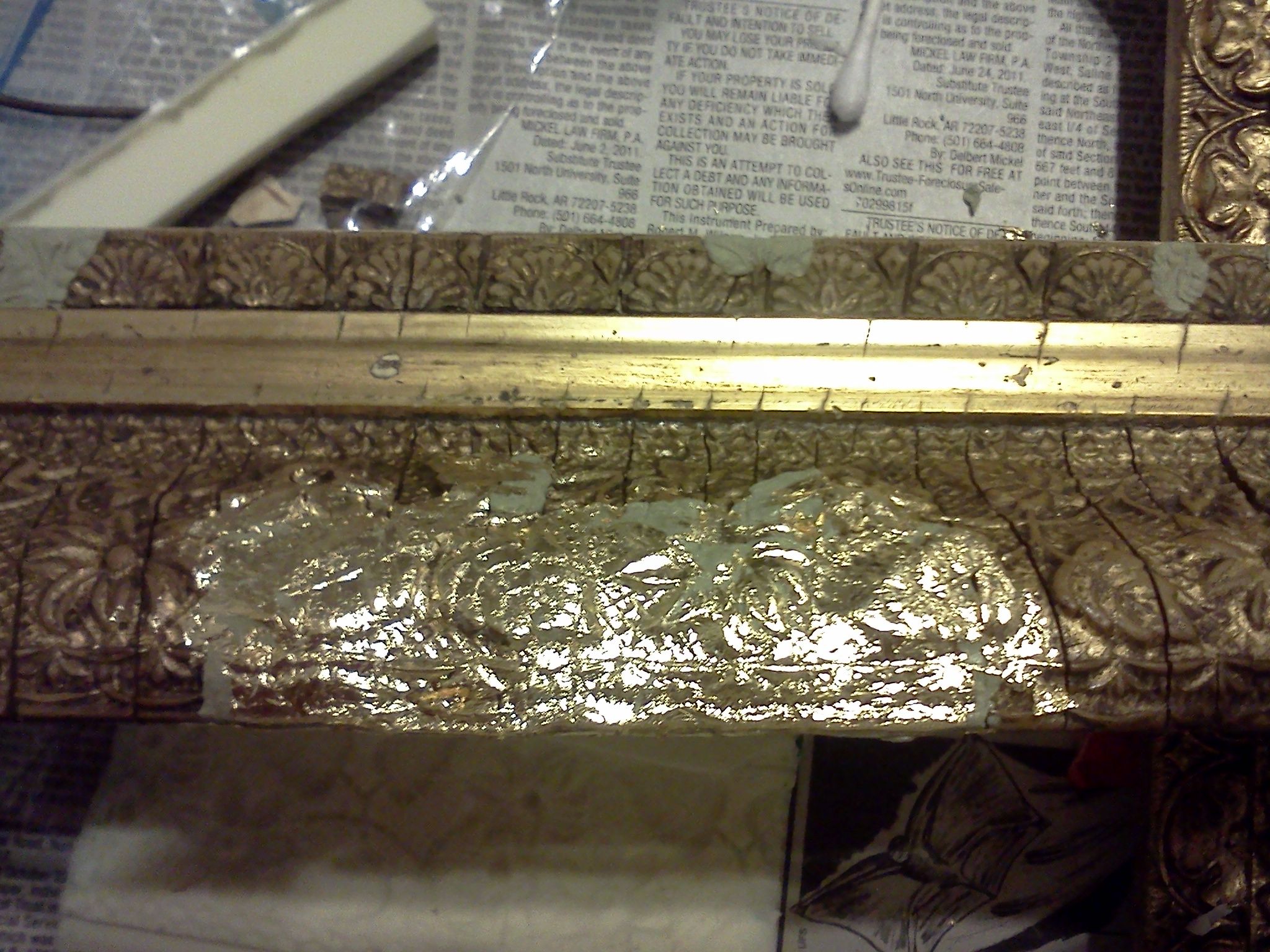 Vintage Plaster and Gold Frame Restored 9 Steps Instructables