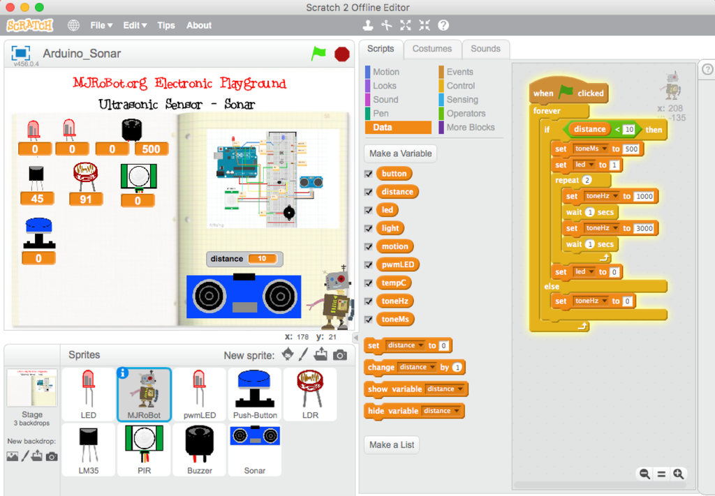 Electronic Playground With Arduino And Scratch 2 18 Steps With Pictures Instructables