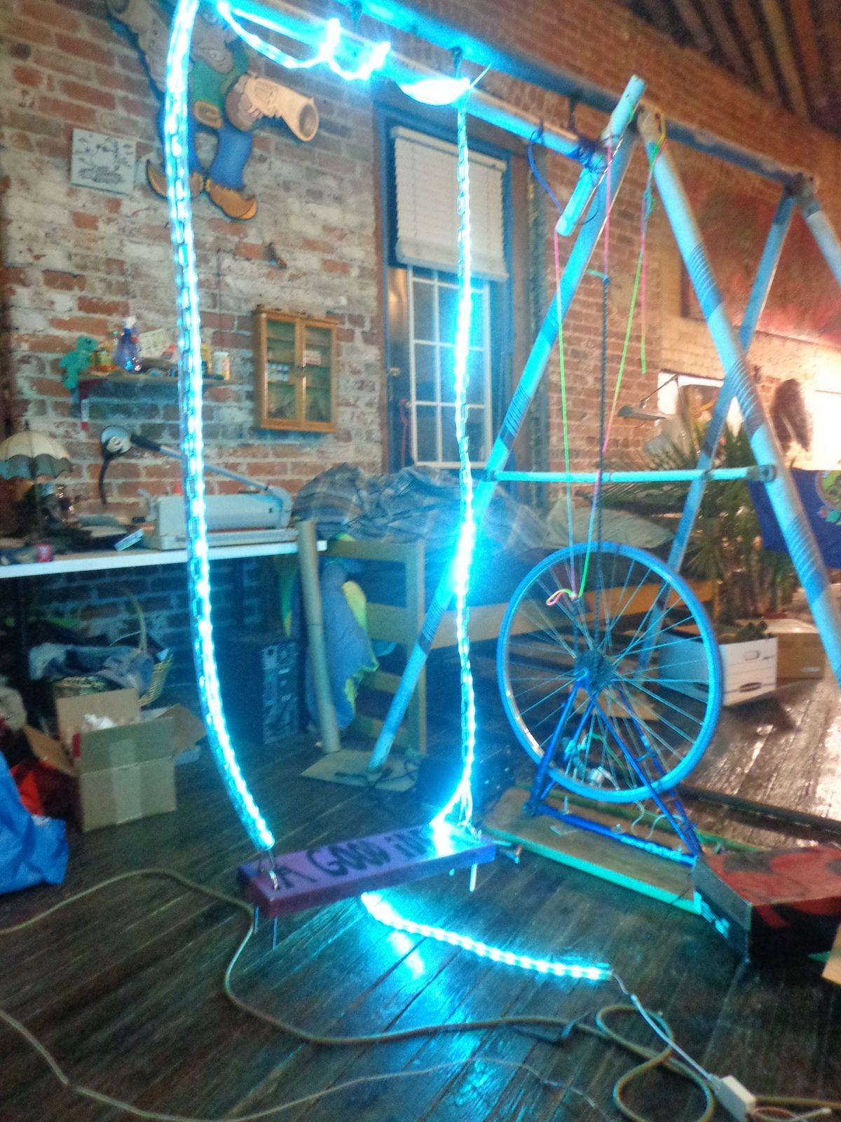 Swing Light a Bicycle Powered Glowing Swing 29 Steps (with Pictures